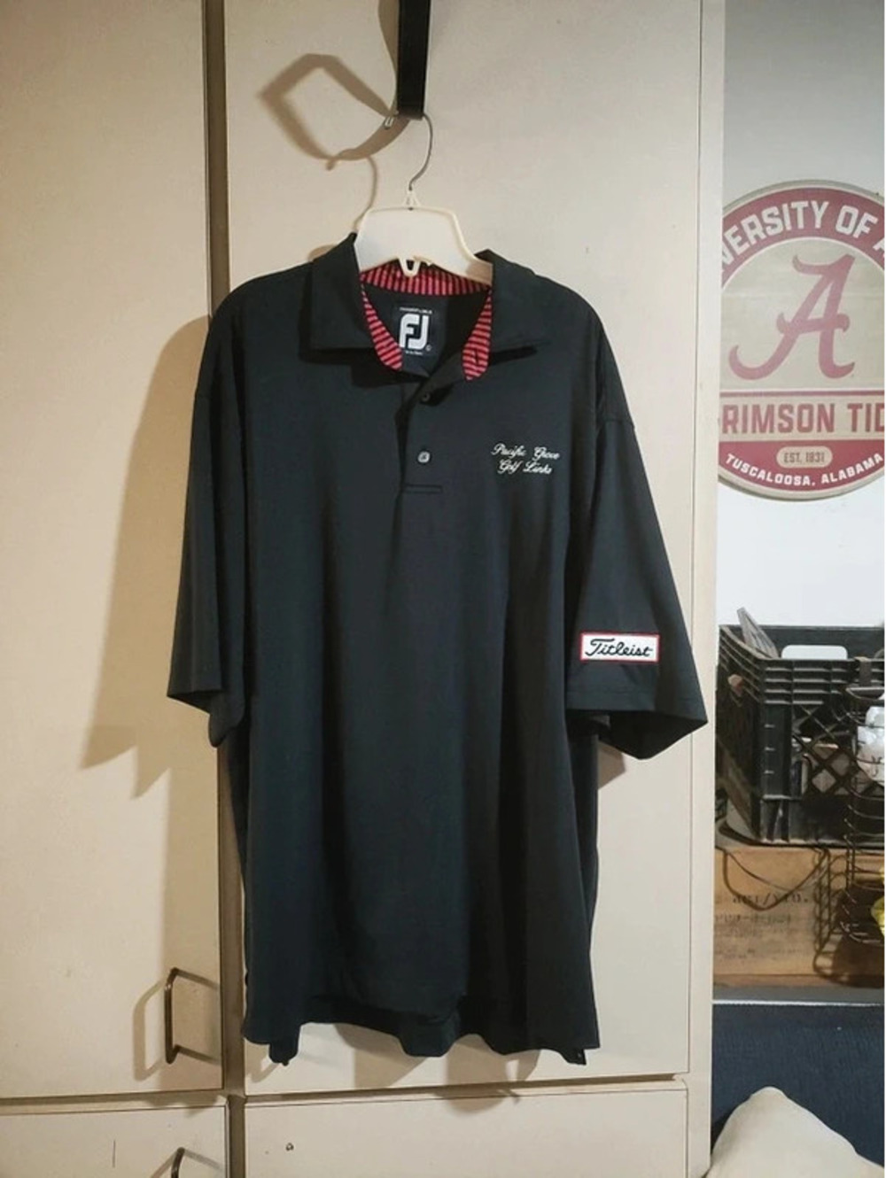 FootJoy FJ Titleist ProDry Tour Issue ProDry Lisle Golf Polo Shirt Mens Large